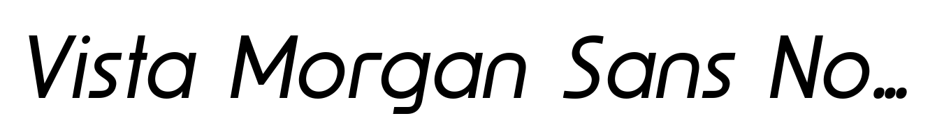 Vista Morgan Sans Normal Italic
